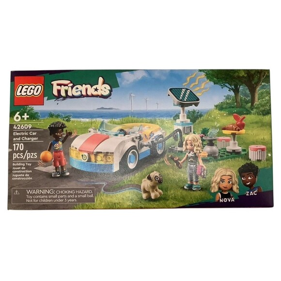 LEGO FRIENDS: Electric Car and Charger (42609) New Sealed Box 170 Pieces 6+ - Picture 1 of 3